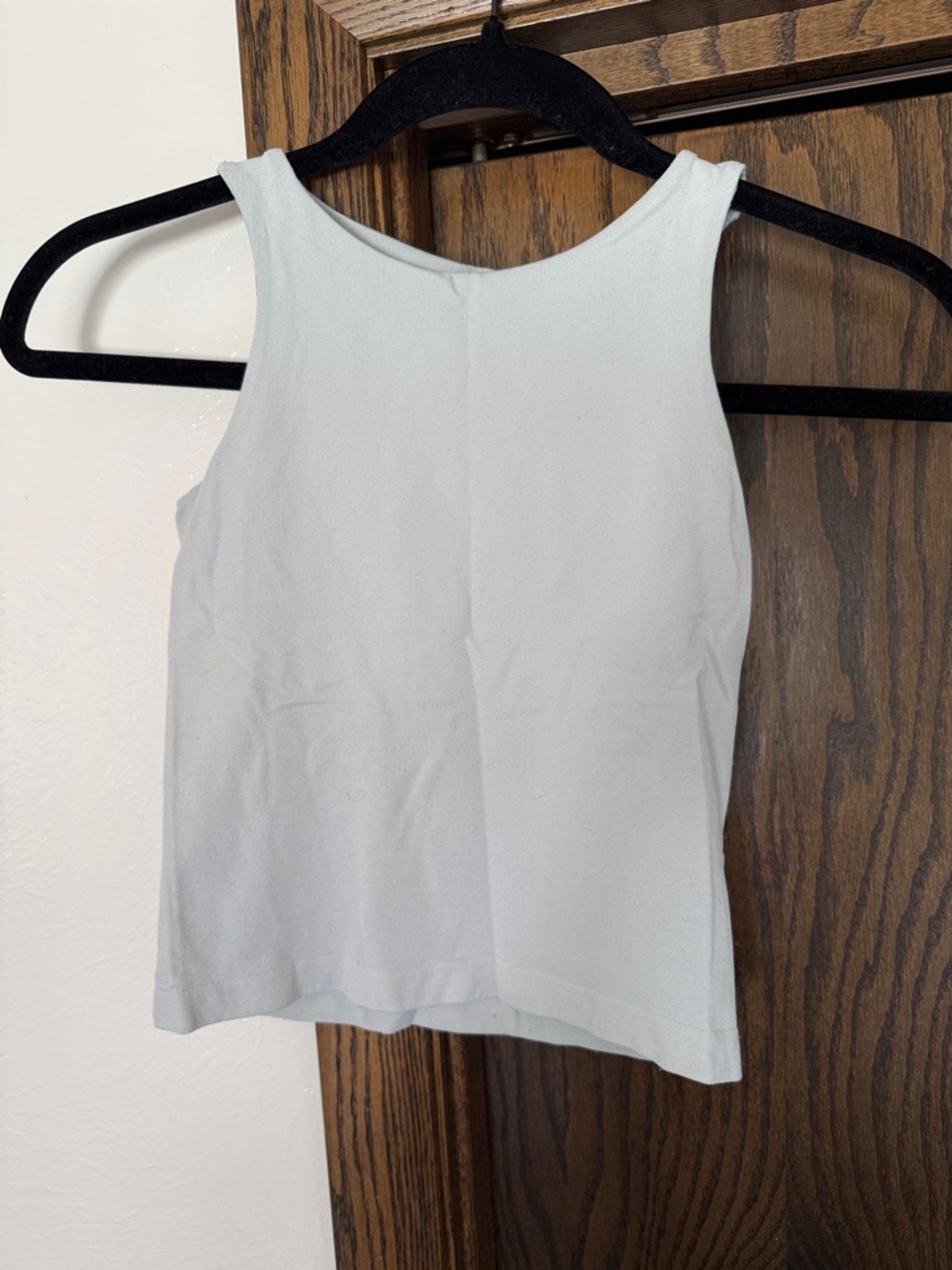Free People Light Blue High-Neck Tank